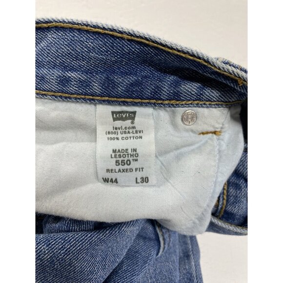 Levi's 550 Relaxed Fit Jeans Mens Size 44x30‎ Medium Blue Wash Denim - Picture 3 of 7
